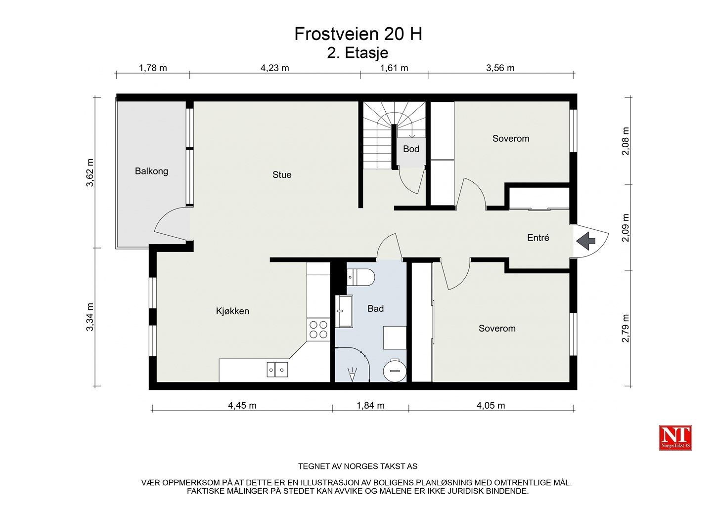 Plantegning 2. etasje.