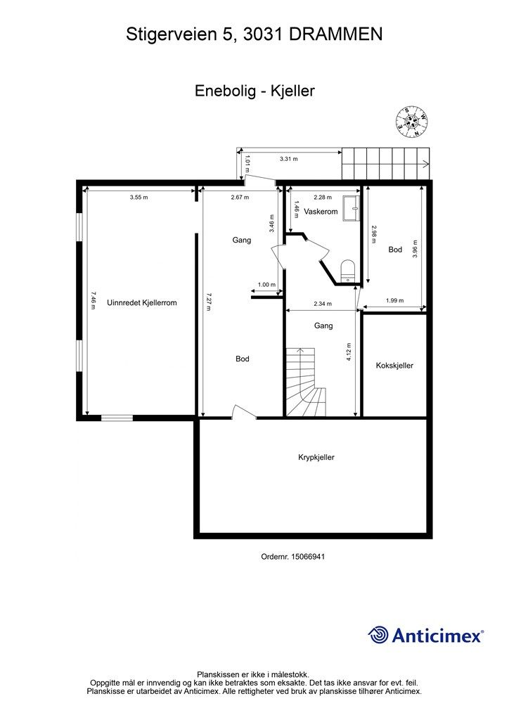 Plantegning - Kjeller