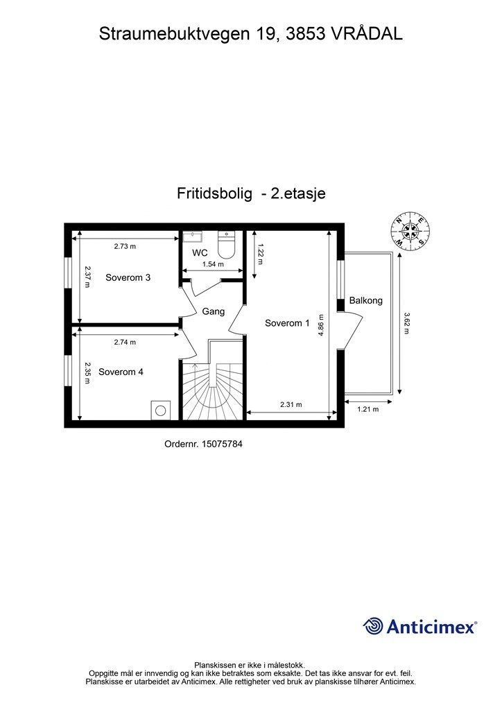 Plantegning - 2. etasje