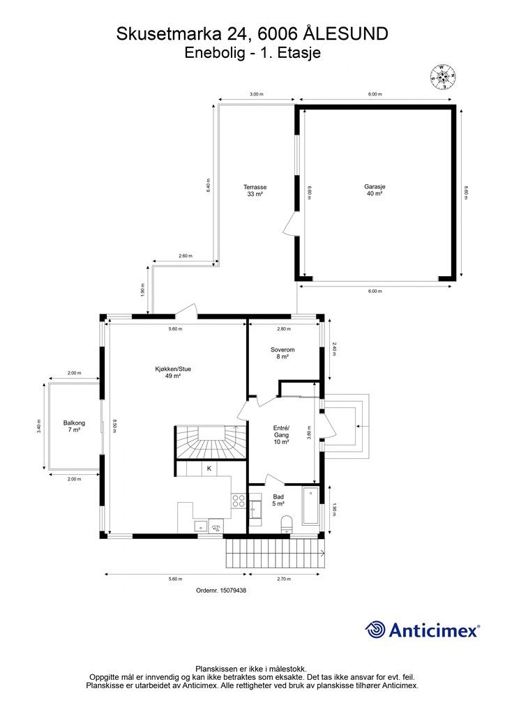 Plantegning 1. Etasje 