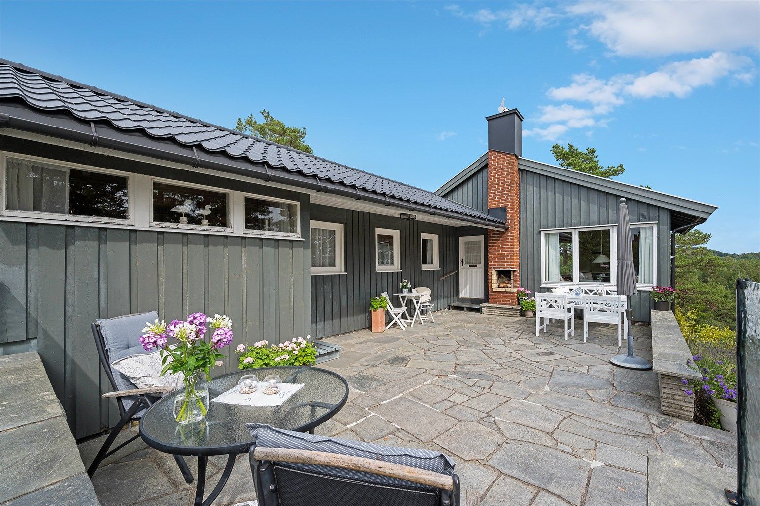 Her det mange fine uteplasser!