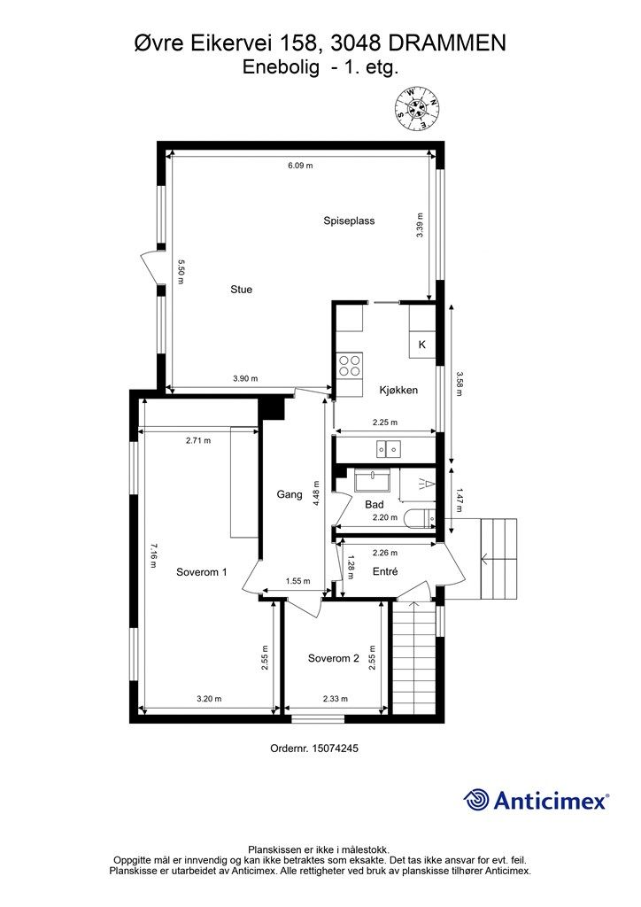 Plantegning - 1. etasje