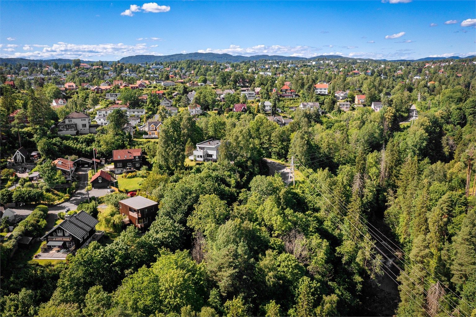 Området består hovedsakelig av villa- og småhusbebyggelse.