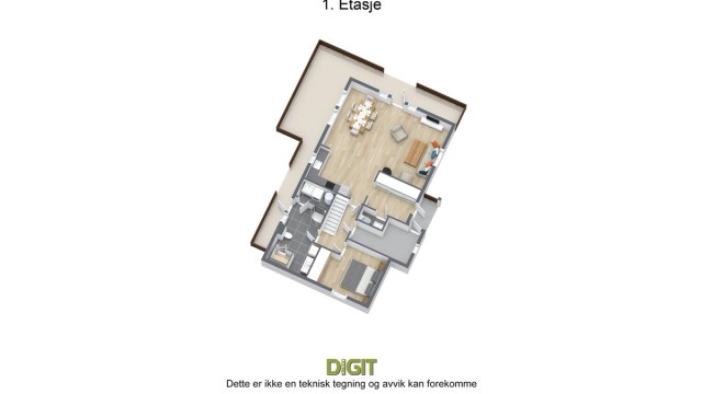 Myssmørberget 1 - 3D - 1