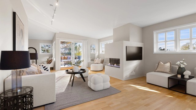 Velkommen til Munkerudåsen 38B - Stor og meget pen toppleilighet | Solrik | 2 terrasser | Privat heisadkomst | Garasje | Trafikkskjermet - Foto: Løvåsfoto