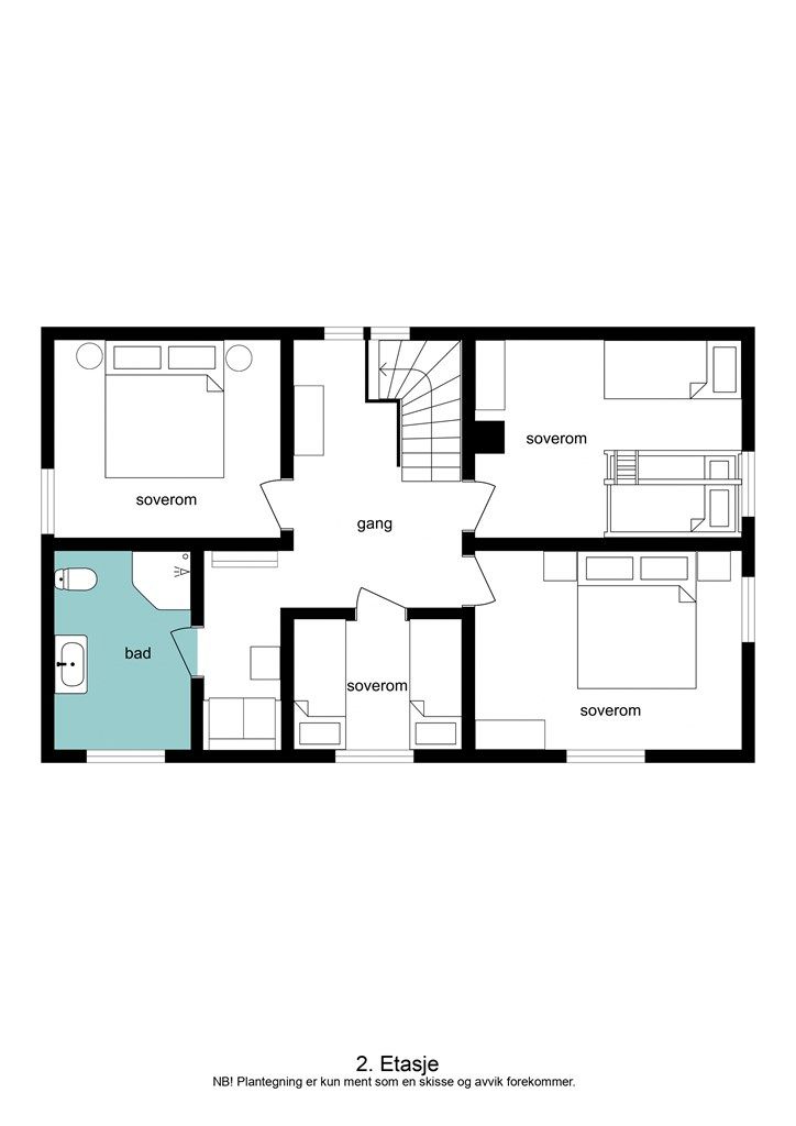 Plantegning 2. etasje