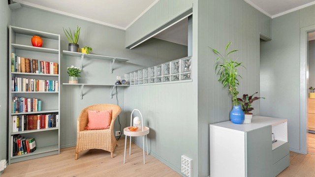 Fin nisje med plass til hjemmekontor