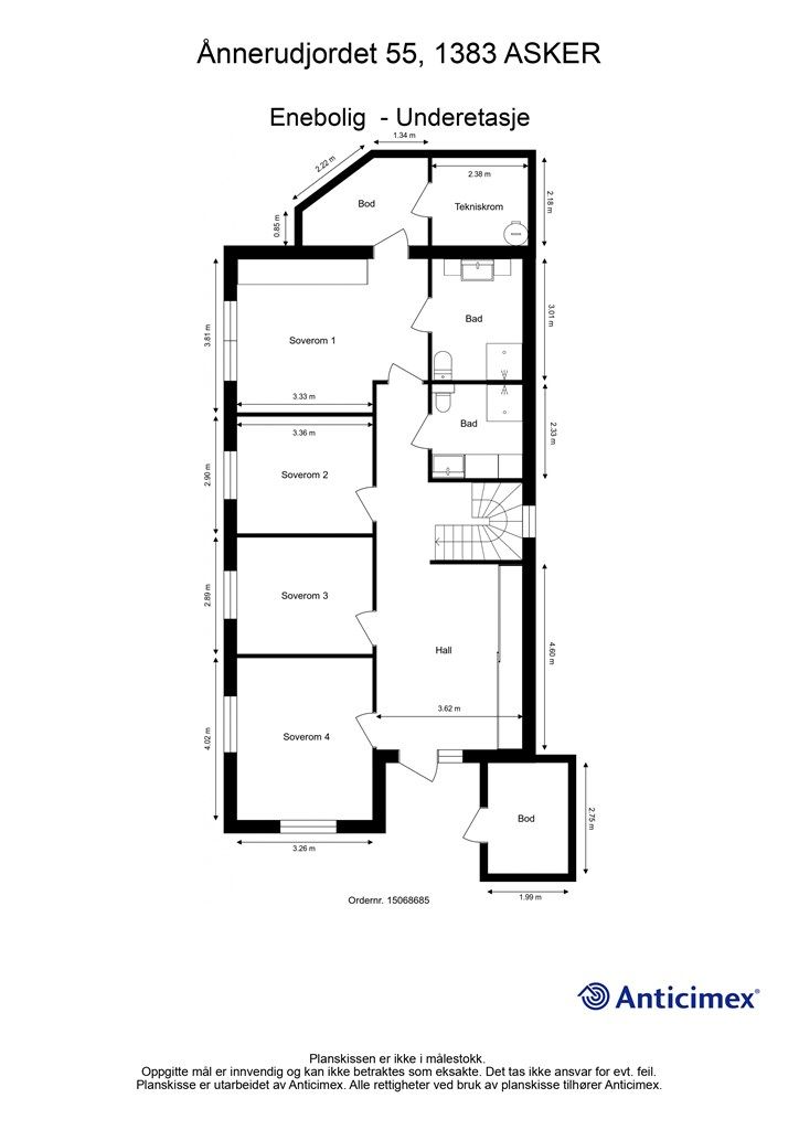 Plantegning - Underetasje