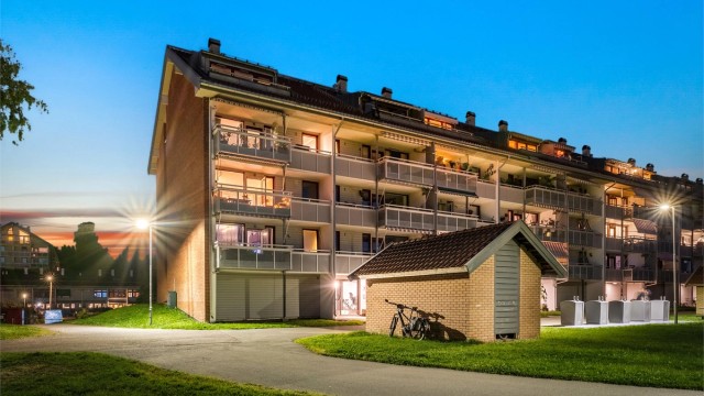 Attraktiv beliggenhet på Ødegården, i et skjermet og tilbaketrukket boligområde.