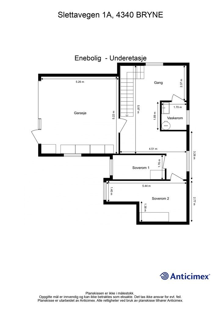 Plantegning underetasje