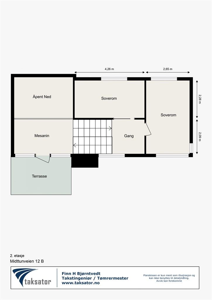 Plantegning 2. etasje. 