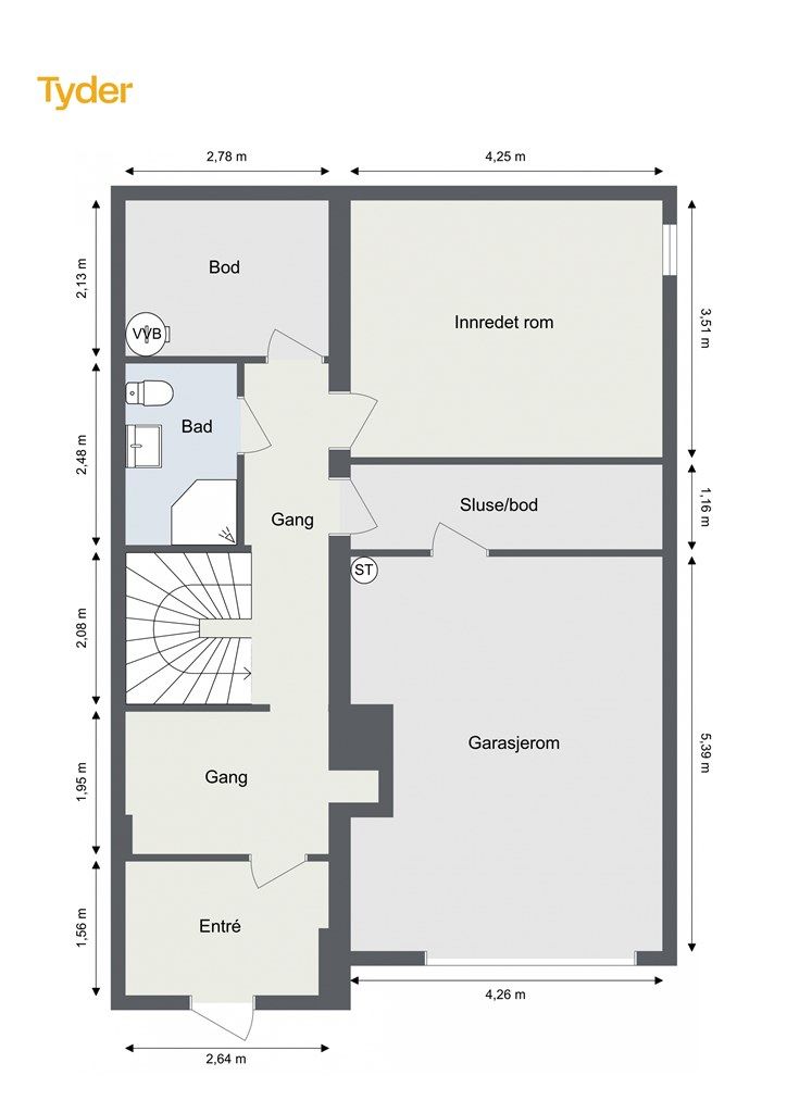 Plantegning - Underetasje
