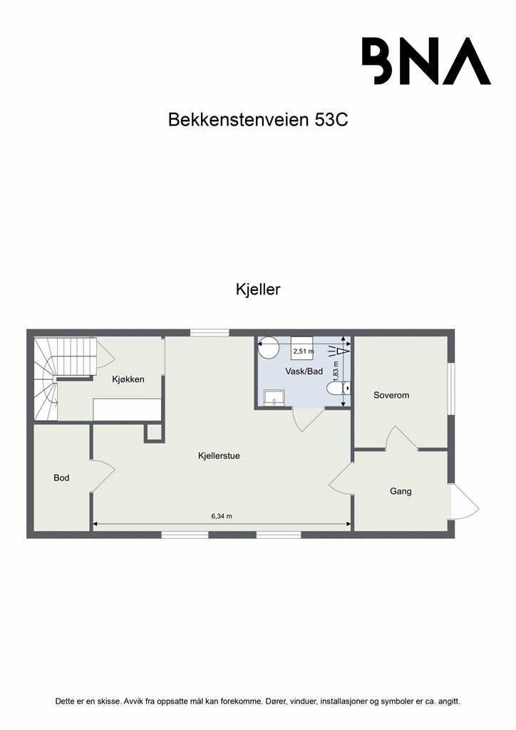 Plantegning - underetasje.