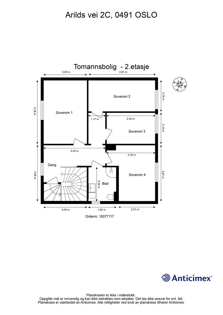 Plantegning 2. etasje