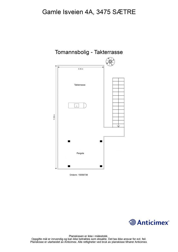 plantegning takterrasse 