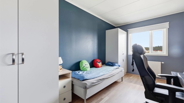 Hovedsoverommet har god plass til møblering