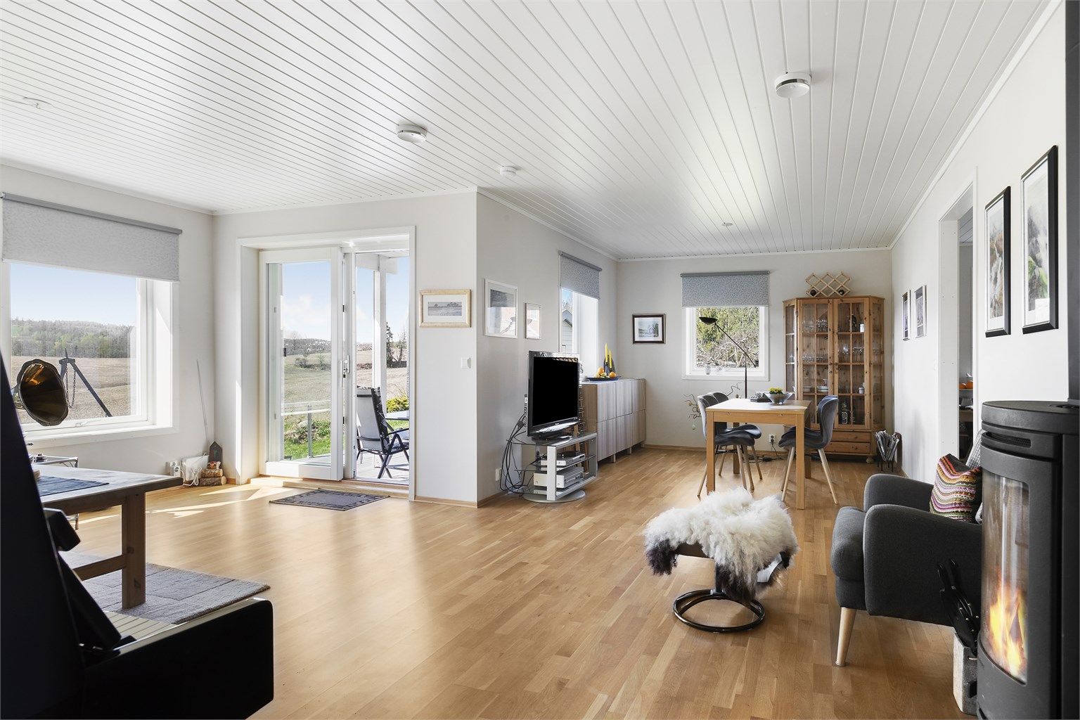 Her har man en enebolig over to etasjer