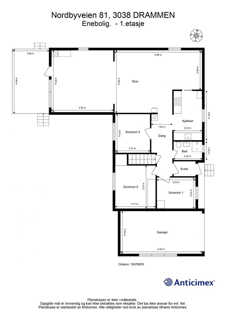 Plantegning - 1. etasje