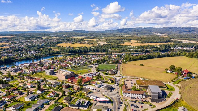 Stor matbutikk på Lerberg på vei opp til boligfeltet. Rett ved Kiwi ligger også, ny Padel hall og idrettsplass. Kort vei til Hokksund sentrum og flotter turområder langs elva.
