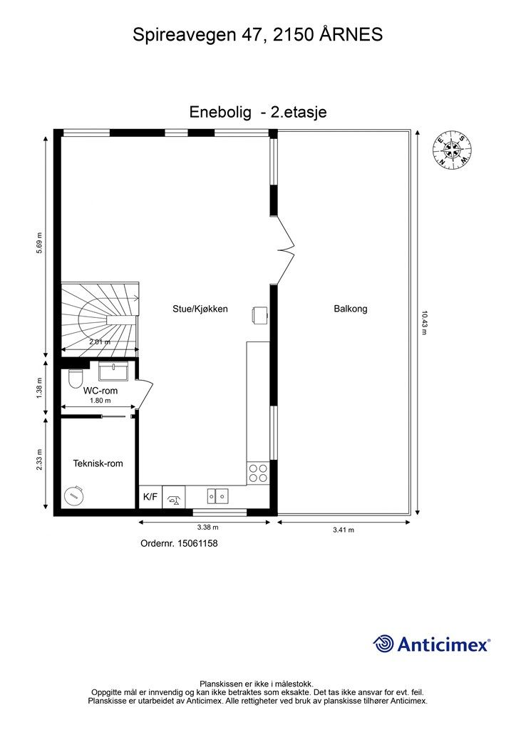 Plantegning 2. etasje.
