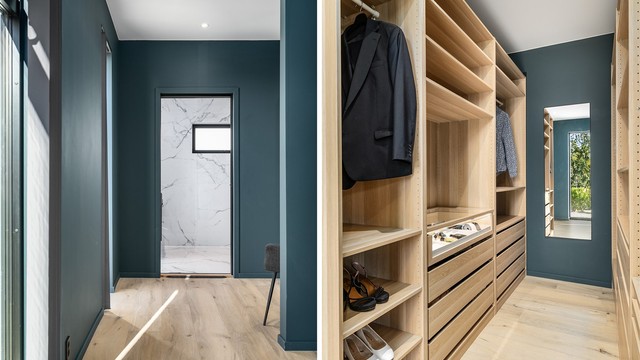 Eget bad og walk-in closet er både praktisk og en aldri så liten luksus i hverdagen.