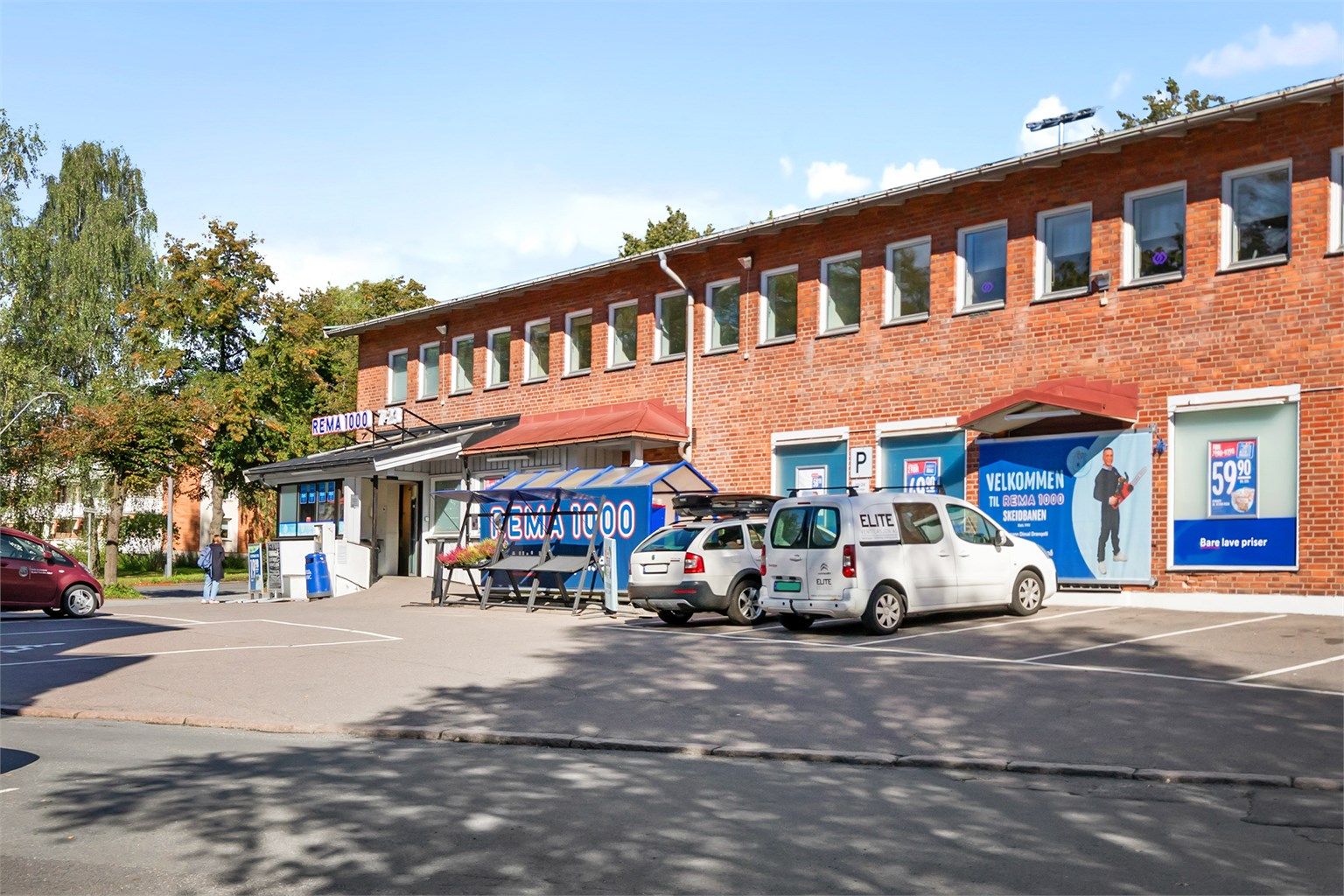 Dagligvarebutikk innen for gangavstand