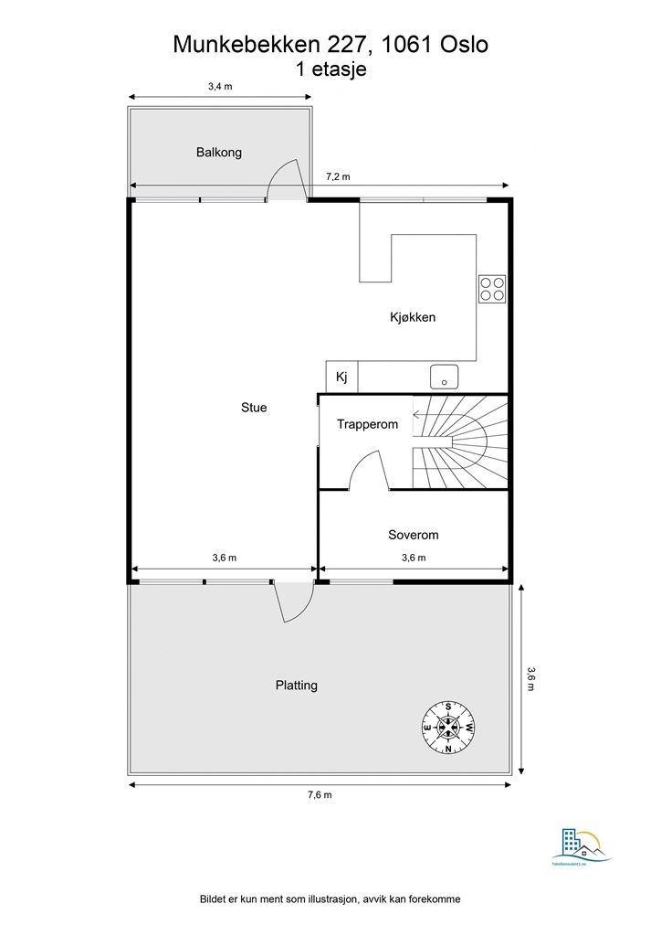 Plantegning - 1 etasje