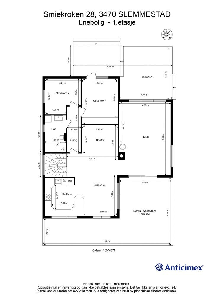 Plantegning - 1.etasje