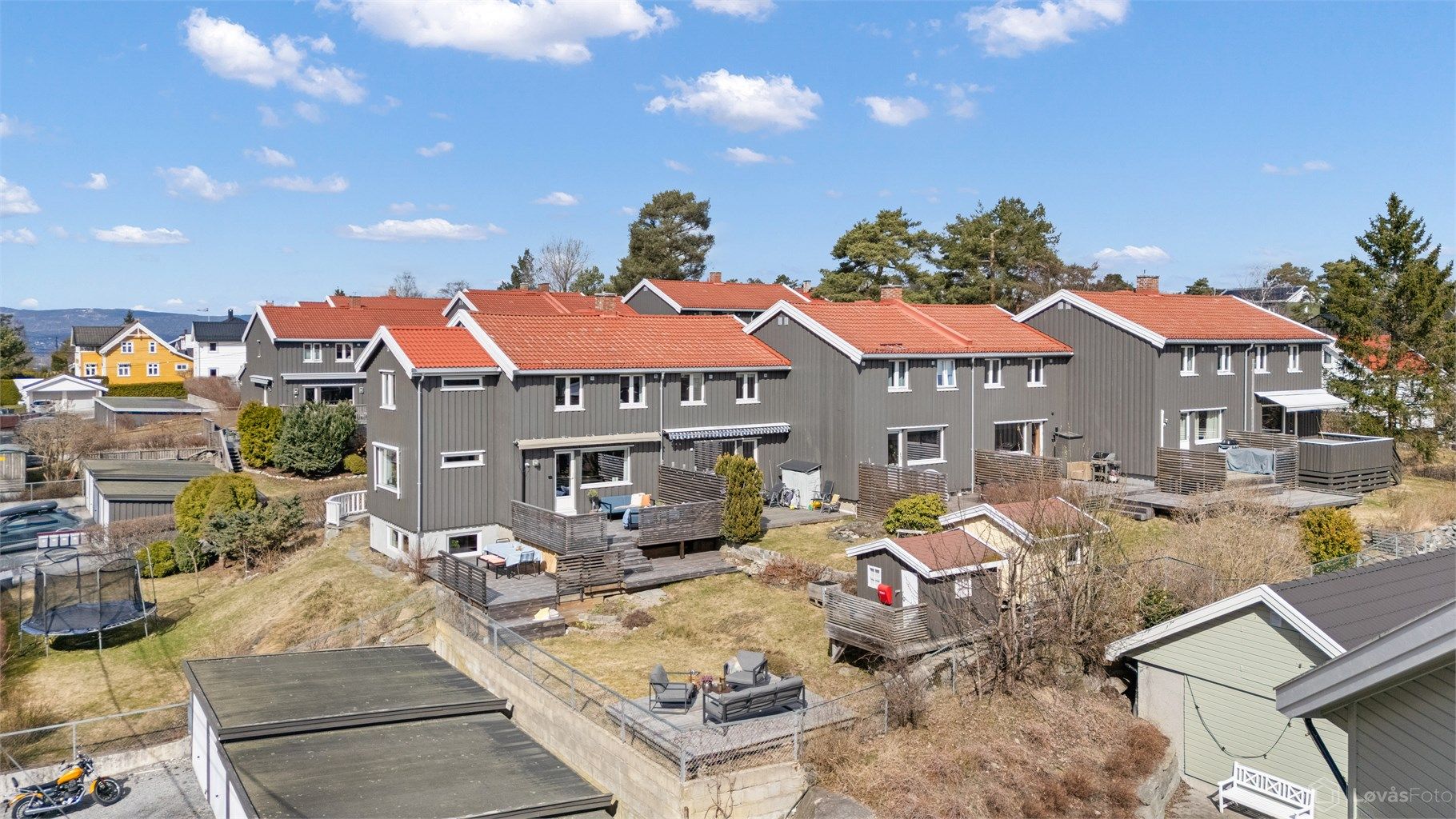 Eiendommen har en sjelden stor hage