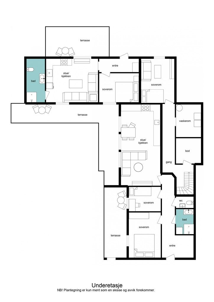 Plantegning underetasje