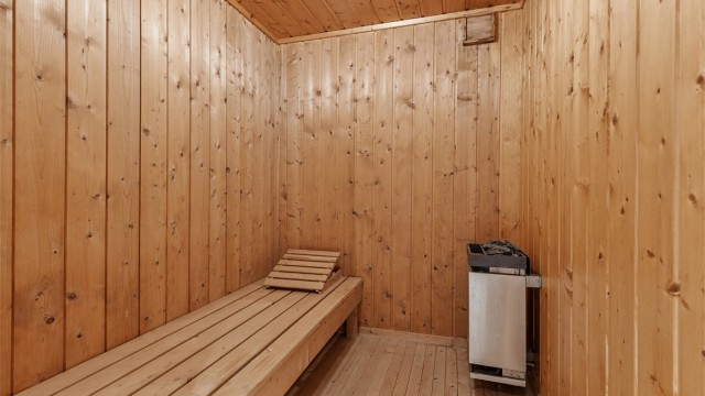 Badstuen med tilgang fra badet.