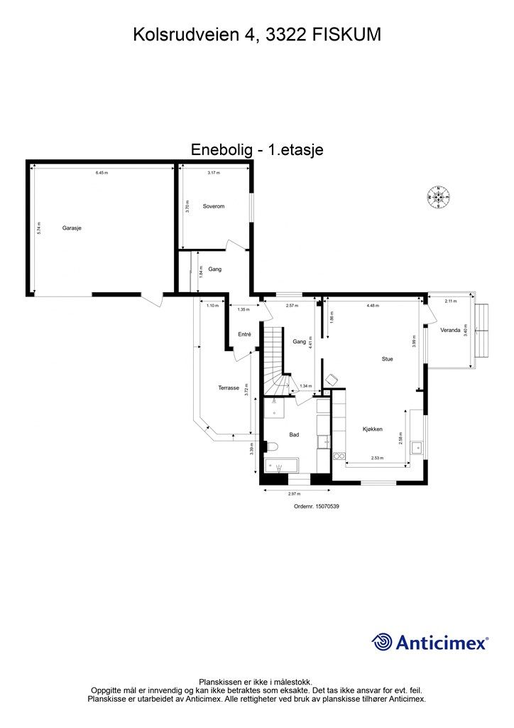 Plantegning 1. etasje