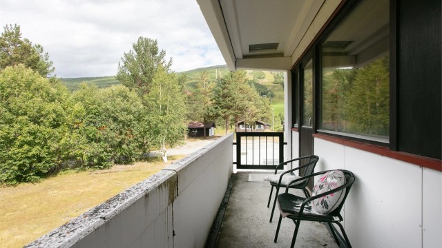 Utgang fra soverom til felles balkong/rømingsvei