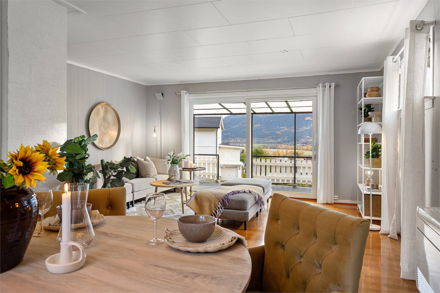 Utgang fra stuen til veranda