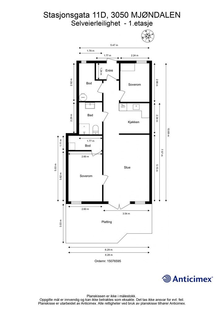 Plantegning - 1. etasje