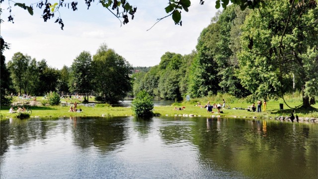 Badeplass på Frysjadammen (Stilla)