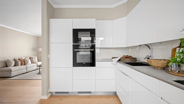 Fint og tidløst kjøkken. Mulighet for kjøkkenøy om man ønsker.