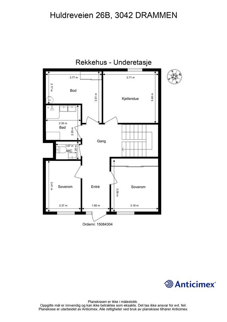 Plantegning - Underetasje