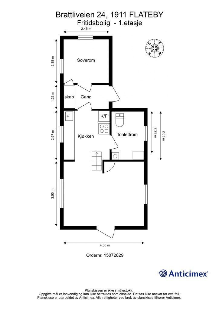 Plantegning - 1.etasje 
