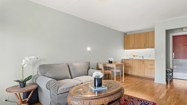 Et sosialt oppholdsrom. Nymalt i 2026.
Foto: Løvås Foto