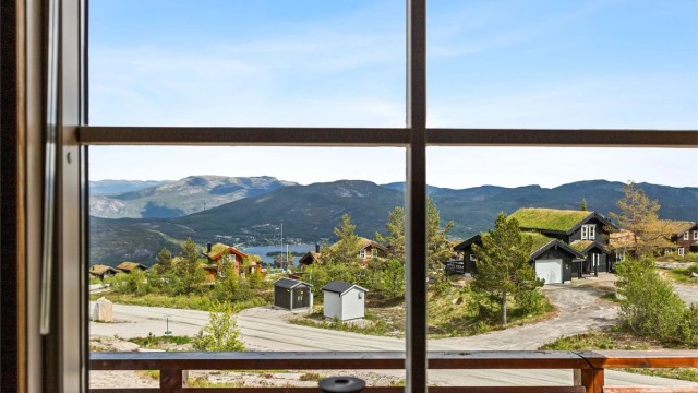 Duo-hytten har fantastisk utsyn over fjell og daler