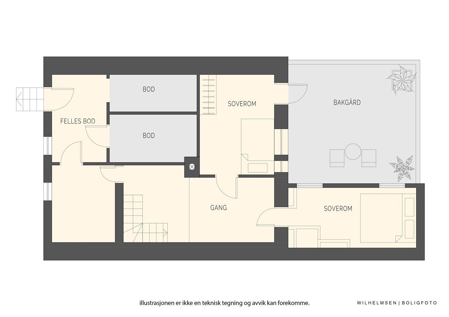 - Plantegning underetasje -