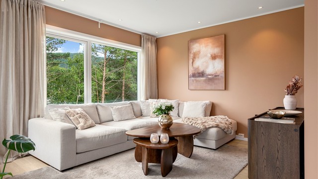 Romslig sofakrok med god plass for hele familien.