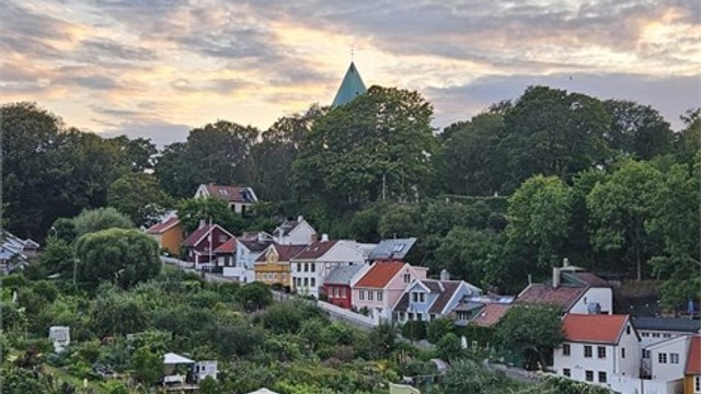 Selgers bilde fra balkong.