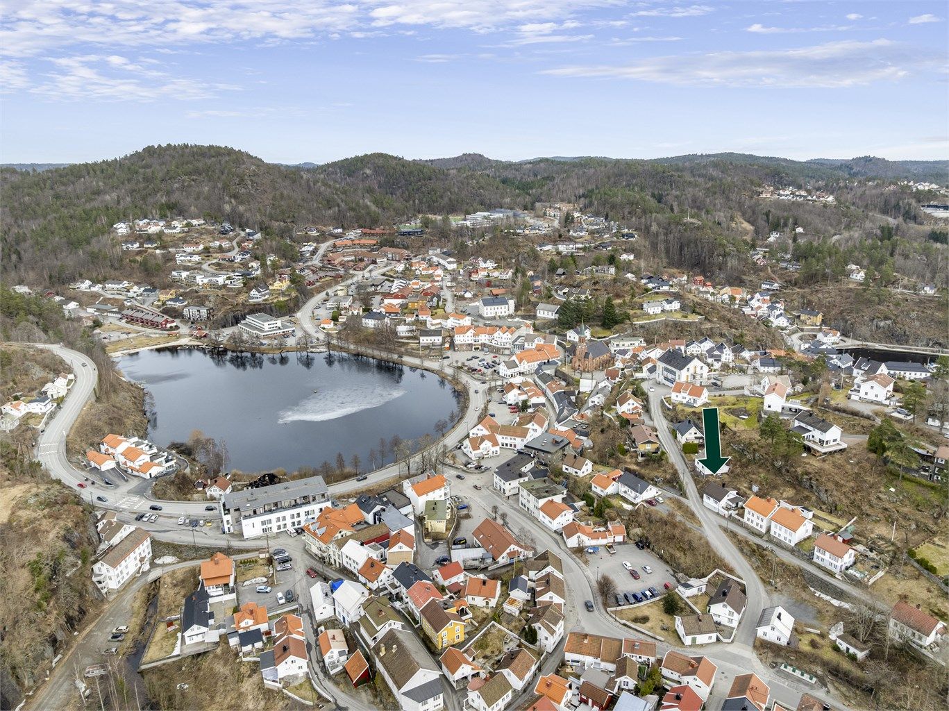 Tvedestrand sentrum.