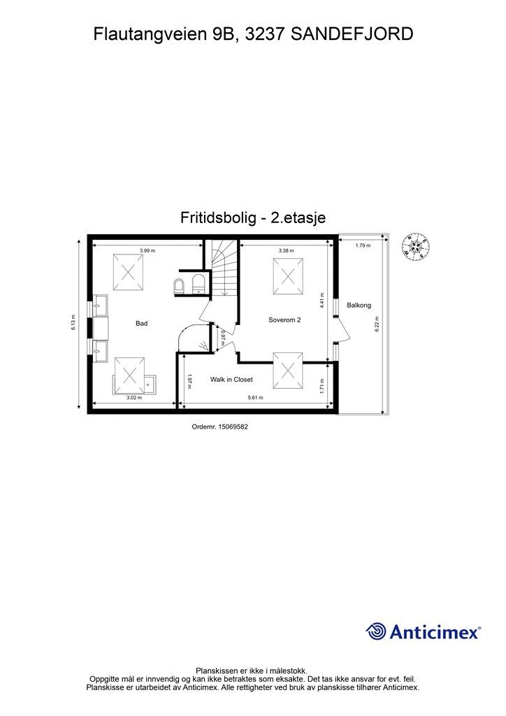 Plantegning-Fritidsbolig - 2.etasje