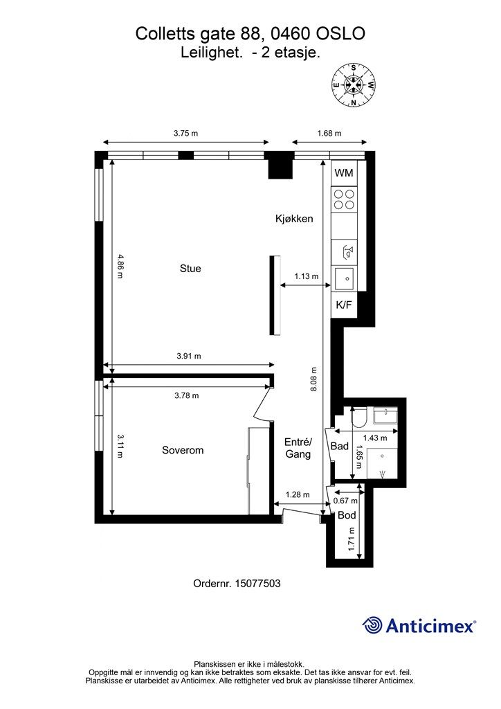 Plantegning 2 etasje