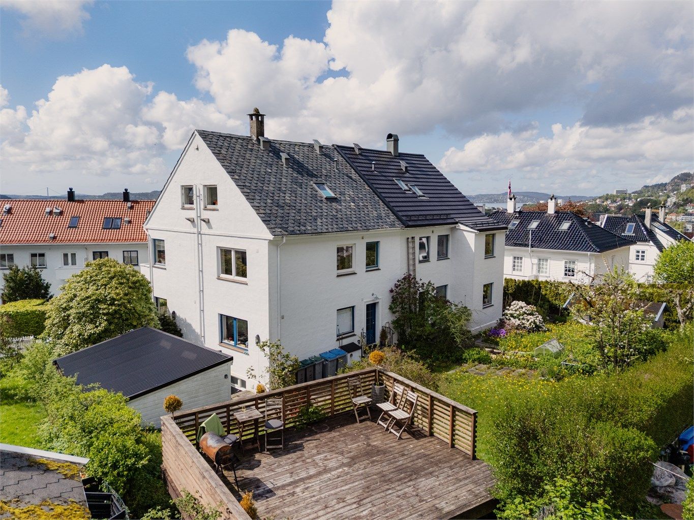 Her kan du nyte solen fra tidlig morgen til ca 21 sommerstid