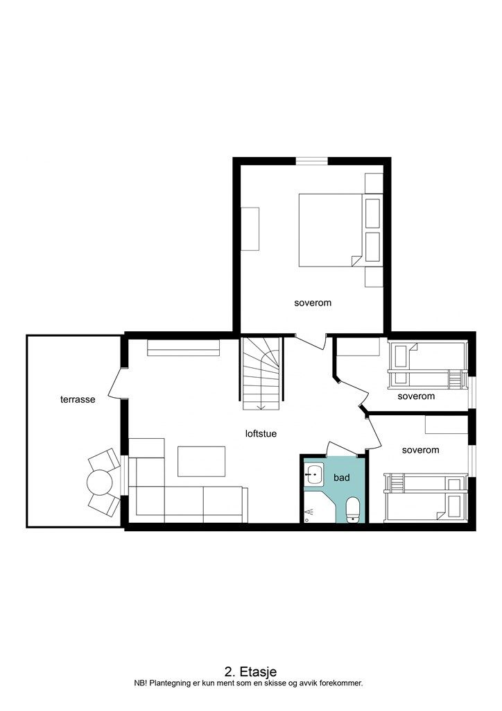 Plantegning 2. etasje