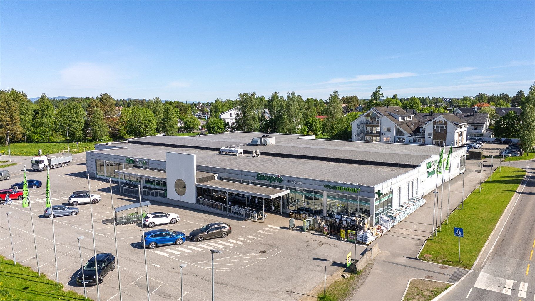 Kort gangavstand til nærmeste dagligvarebutikk, Kiwi.